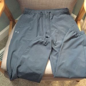 Under armour gray synthetic jogger pants
